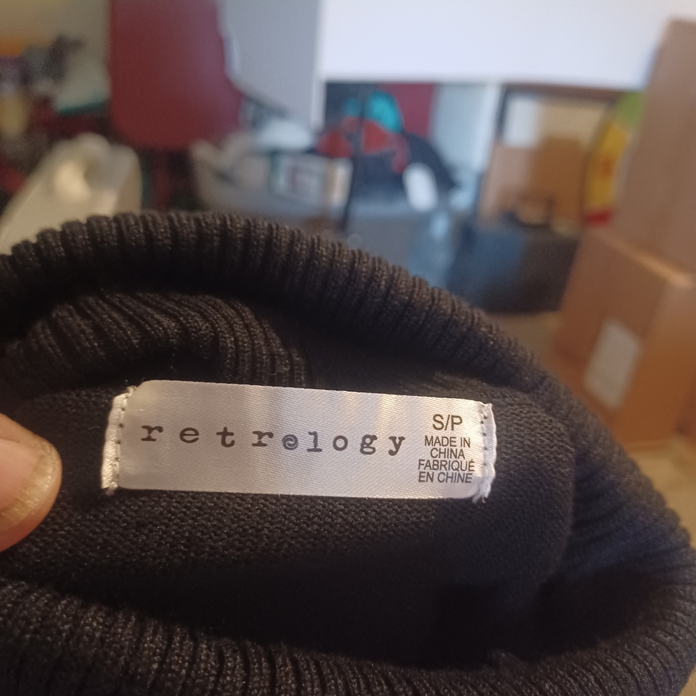 Women's Black Turtleneck Sweater